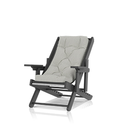 Foldable Relax Chair Charcoal
